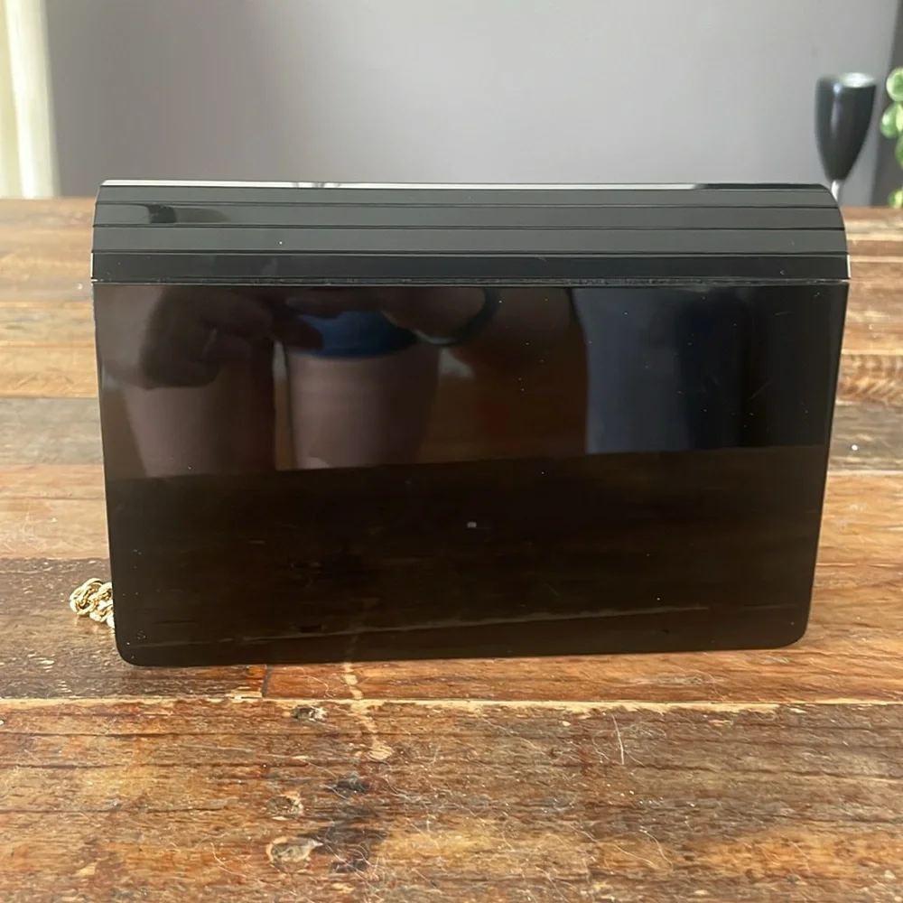 Michael Kors black resin Barbara purse